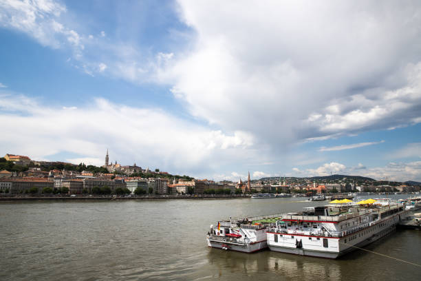 istock Boats in the Danube River, Budapest 1035104750
