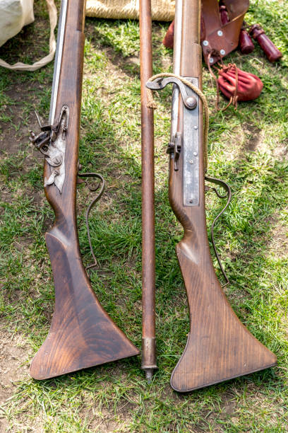 istock Old english rifle - vintage guns 1035108160