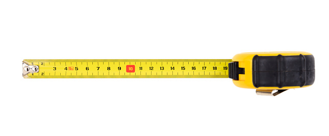 Close up of measure tape on white background ,Dieting Concept