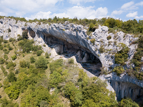 Rock shelter (rockhouse, crepuscular cave, bluff shelter, abri) of Veli Badin is the biggest natural feature of its kind in SE Europe. Local people named it due to its shape 'Ears of Istria'.