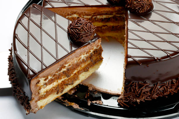 istock Chocolate cake with bonbon 1035114222