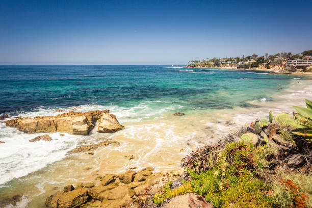 istock Laguna beach with rock in pacific ocean view 1035118078