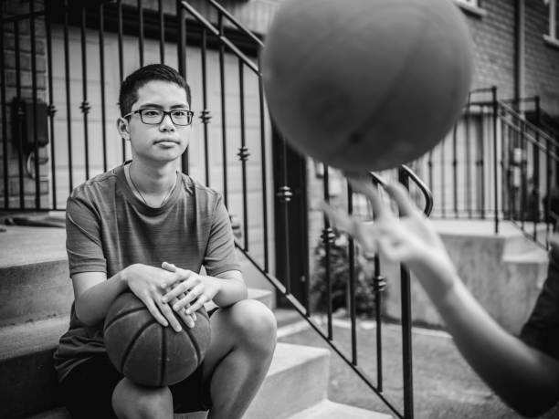 istock Twins at basketball 1035130426