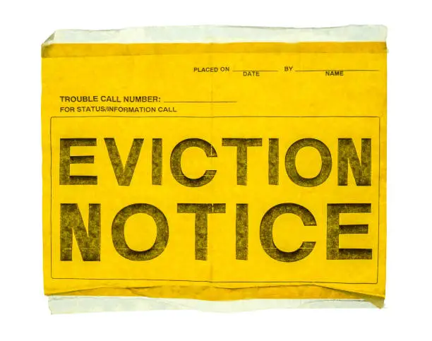 Photo of Isolated Eviction Notice