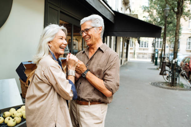 istock Senior couple having fun 1035146386