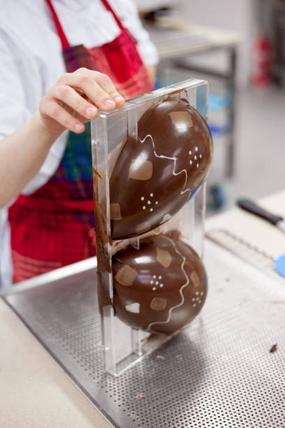 Making chocolate. Chocolate factory.