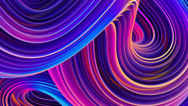 istock Holographic liquid shapes abstract background for posters design 1035181874