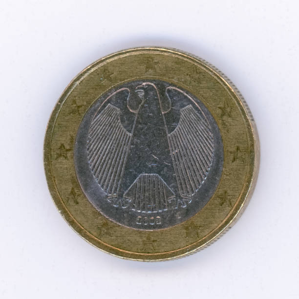 istock 1 euro coin, Germany, Europe 1035187922
