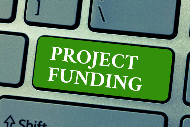 istock Text sign showing Project Funding. Conceptual photo paying for start up in order make it bigger and successful 1035188340