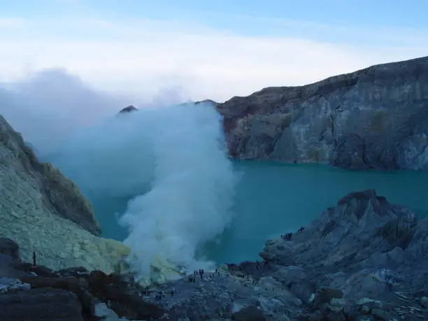 I started trekking this volcano at late night and after 8 hours, I finally reached the destination.