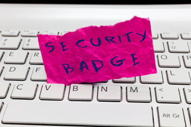 istock Word writing text Security Badge. Business concept for Credential used to gain accessed on the controlled area 1035194276