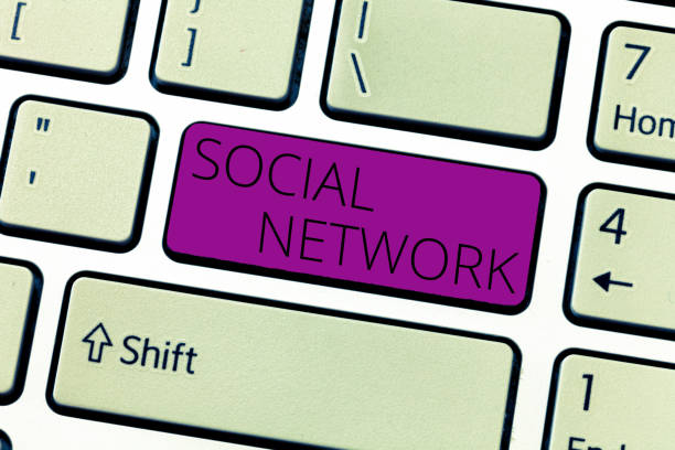 istock Text sign showing Social Network. Conceptual photo Interactions Sharing Information Interpersonal relationship 1035194770