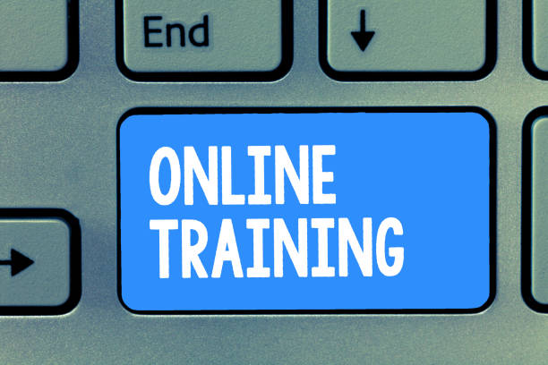 istock Word writing text Online Training. Business concept for Take the education program from the electronic means 1035197308