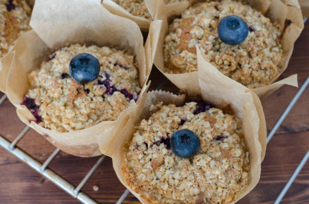 istock Freshly baked muffins with blueberries. 1035197328