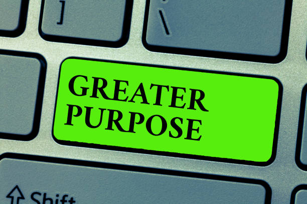 istock Conceptual hand writing showing Greater Purpose. Business photo text Extend in average conforming the moral order of the universe 1035198076