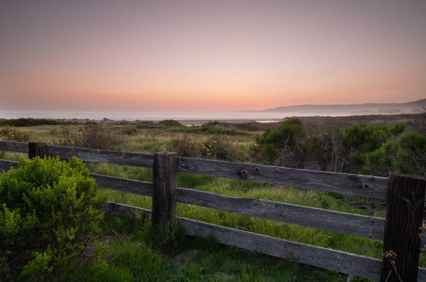 Sunset sets over beach near Goleta, Santa Barbara