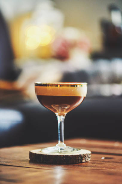 istock Espresso martini cocktail in indoor setting 1035213924