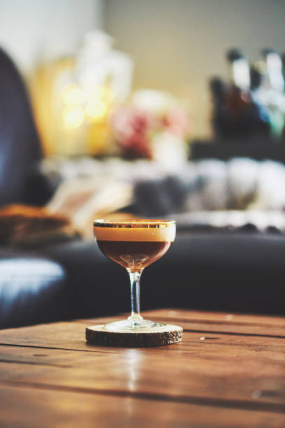 istock Espresso martini cocktail in indoor setting 1035213930