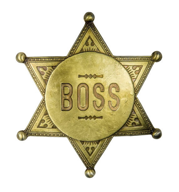 istock Isolated Vintage Boss Badge 1035216300