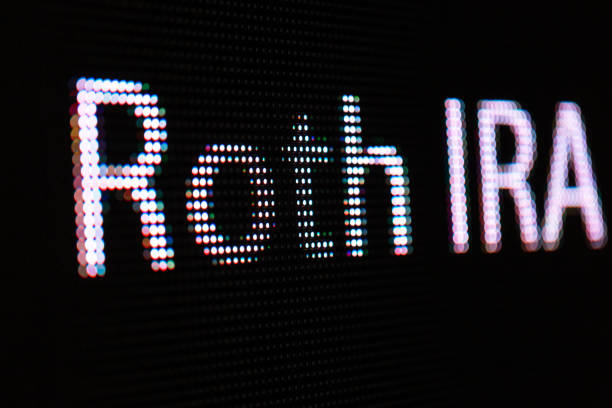 the Roth IRA letter in the billboard led display panel