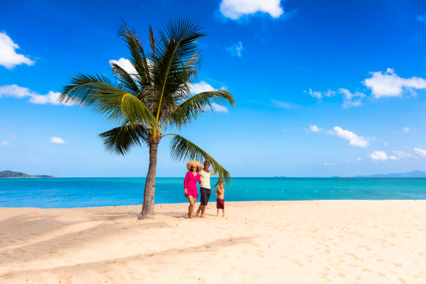 istock Family sitting at the beach 1035265022