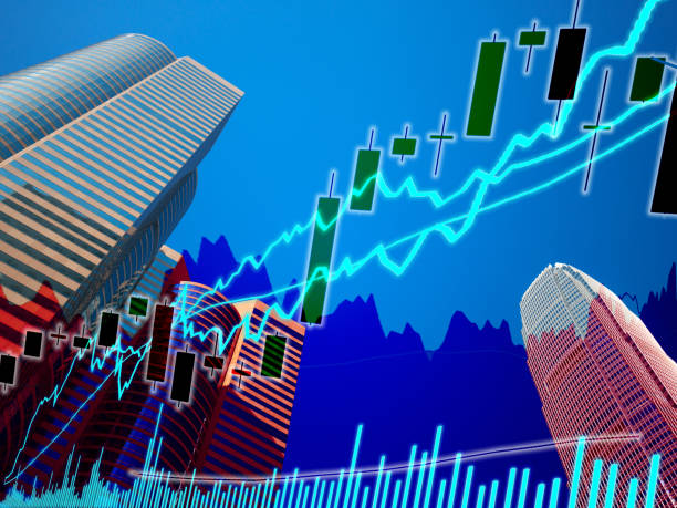 istock Perspective stock market index with modern building in background 1035265322