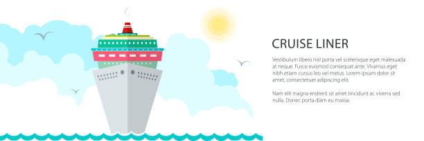 bildbanksillustrationer, clip art samt tecknat material och ikoner med cruise ship banner - illustrationer med truck