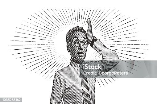 istock Businessman with shocked facial expression 1035268162