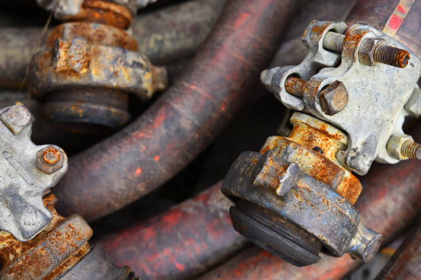 istock Old Industrial Hoses Background 1035278394