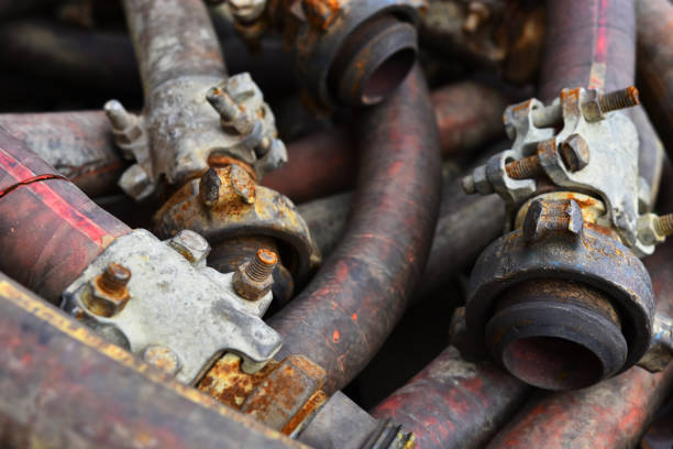 istock Old Industrial Hoses Background 1035278502