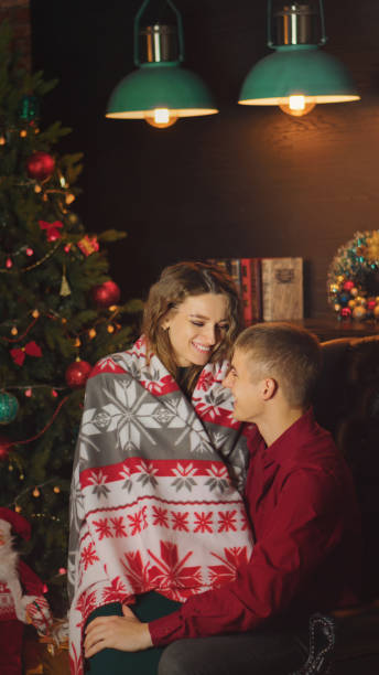 istock A loving couple celebrates Christmas 1035322386