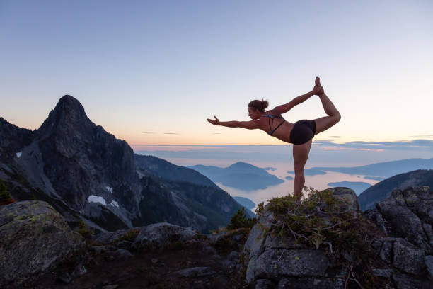 istock Yoga on top of Mountain 1035331142