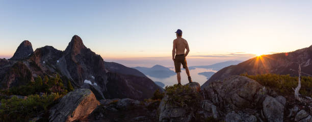 istock Man on top of Mountain 1035331254