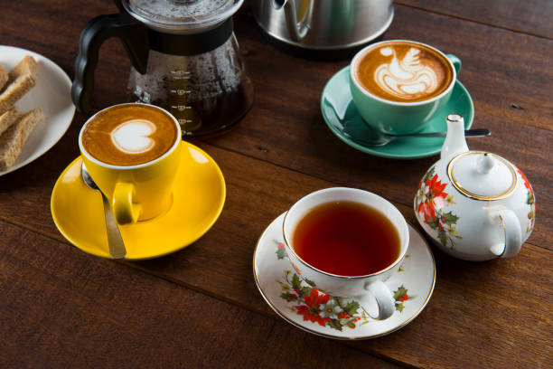 istock coffee and latte in a cafe 1035342740