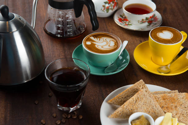 istock coffee and latte in a cafe 1035342746