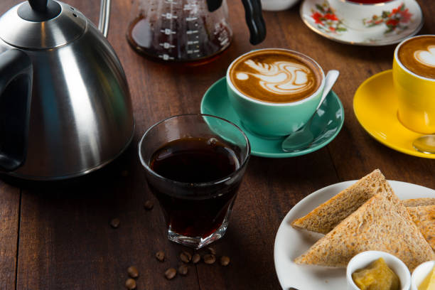 istock coffee and latte in a cafe 1035342756
