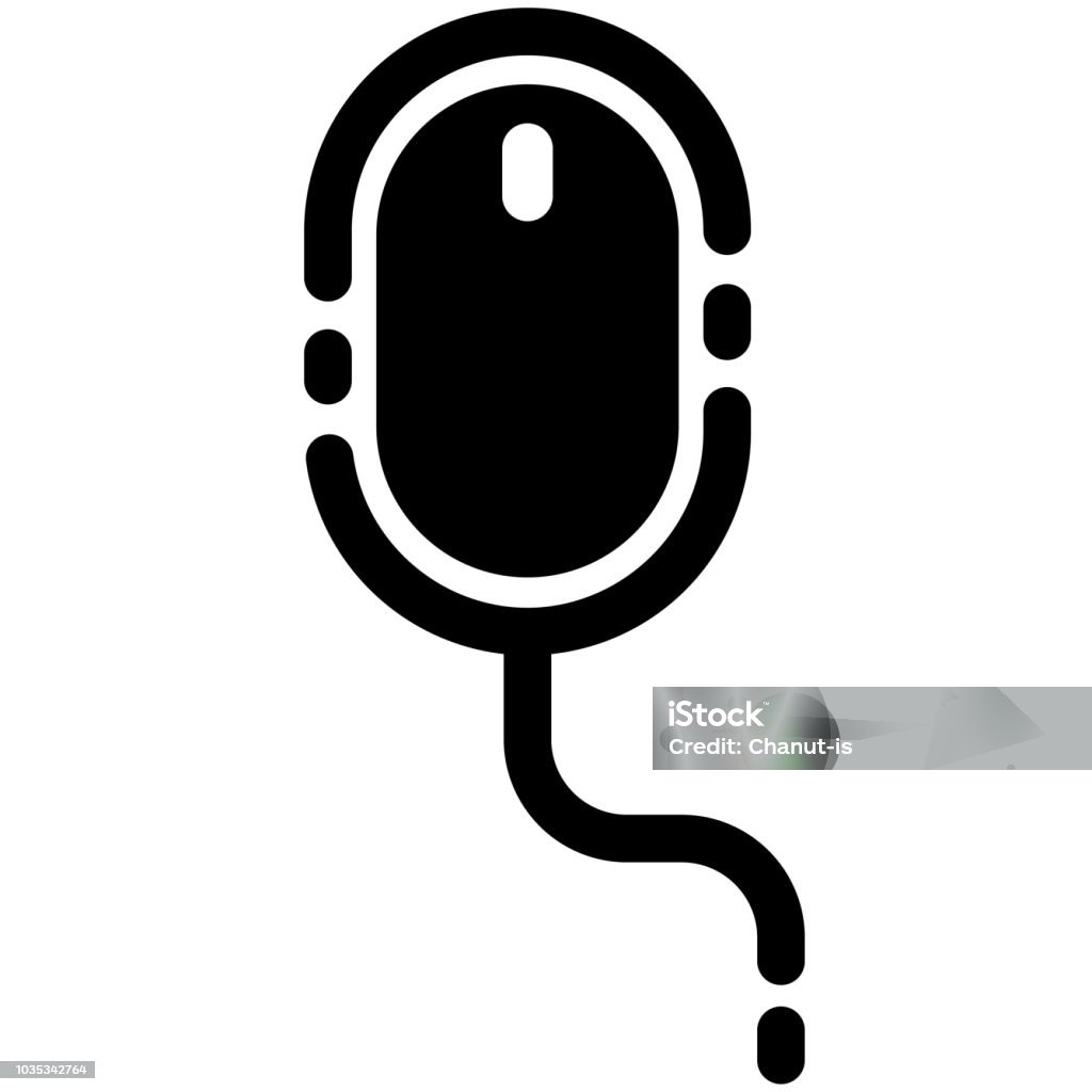 Mouse Controller Icon Mouse Controller Solid Illustration Stock Illustration - Download Image ...