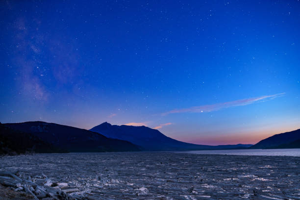 istock Spirit Lake At Night With Milky Way 1035350852