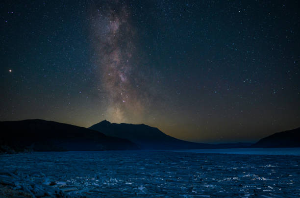 istock Spirit Lake At Night With Milky Way 1035351002