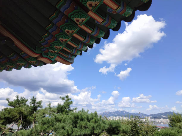 istock Seoul landscape with clear sky 1035364090