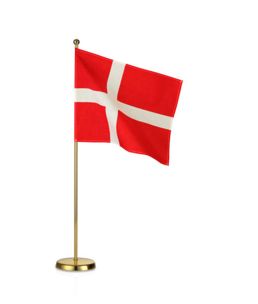 national flagge - danish flag stock-fotos und bilder