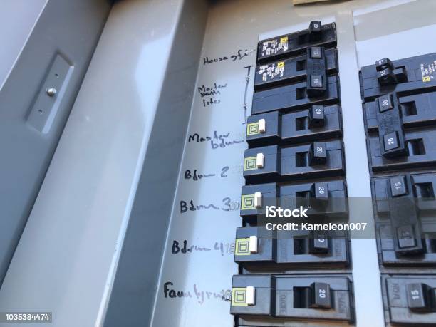 Electrical Fuse Box Stock Photo - Download Image Now - Electricity, Control Panel, Fuse Box