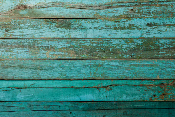 istock Old green wooden empty board texture background 1035396908