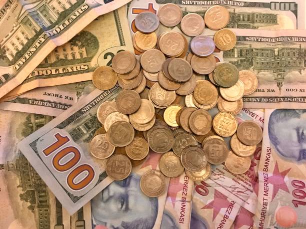 istock Dolars and Turkish Liras 1035397562