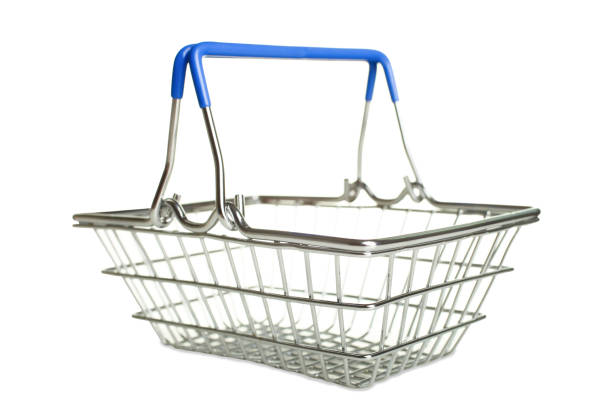 istock Metal basket for products 1035404850