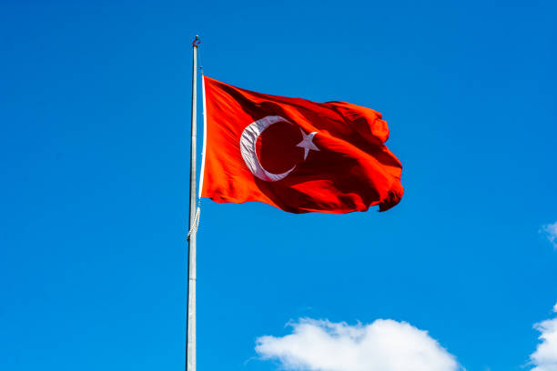 istock Turkish national flag hang on a pole 1035407864