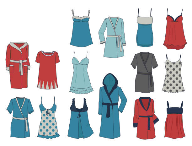 istock Set of women's negligees and robes 1035411232