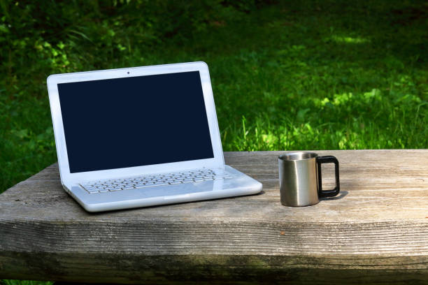 istock Laptop outdoors 1035417840