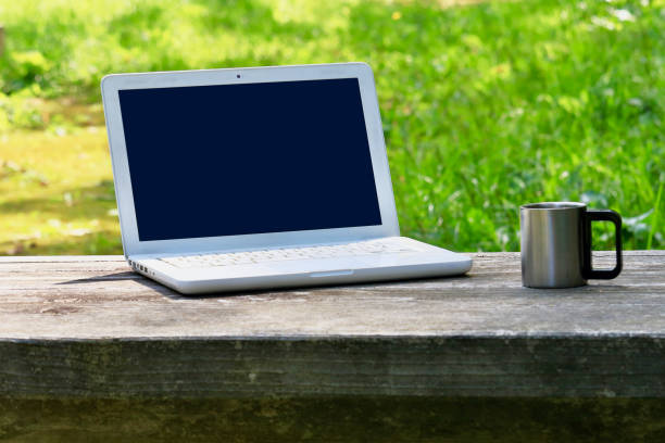 istock Laptop outdoors 1035424236