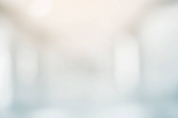 abstract blurred of workplace or hospital corridor background concept.